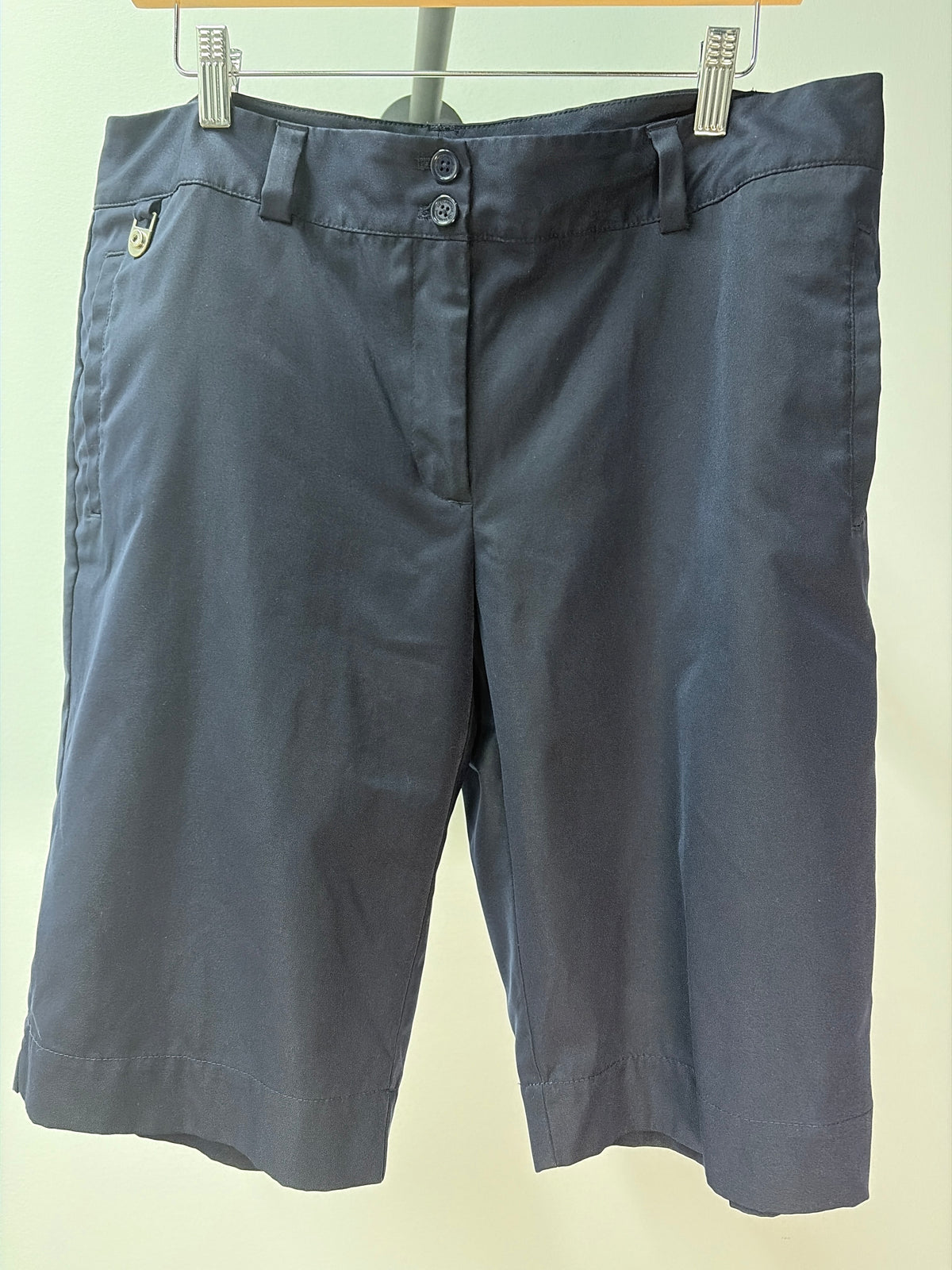 Liz Claiborne Stretch Navy Bermuda Shorts - Size 14