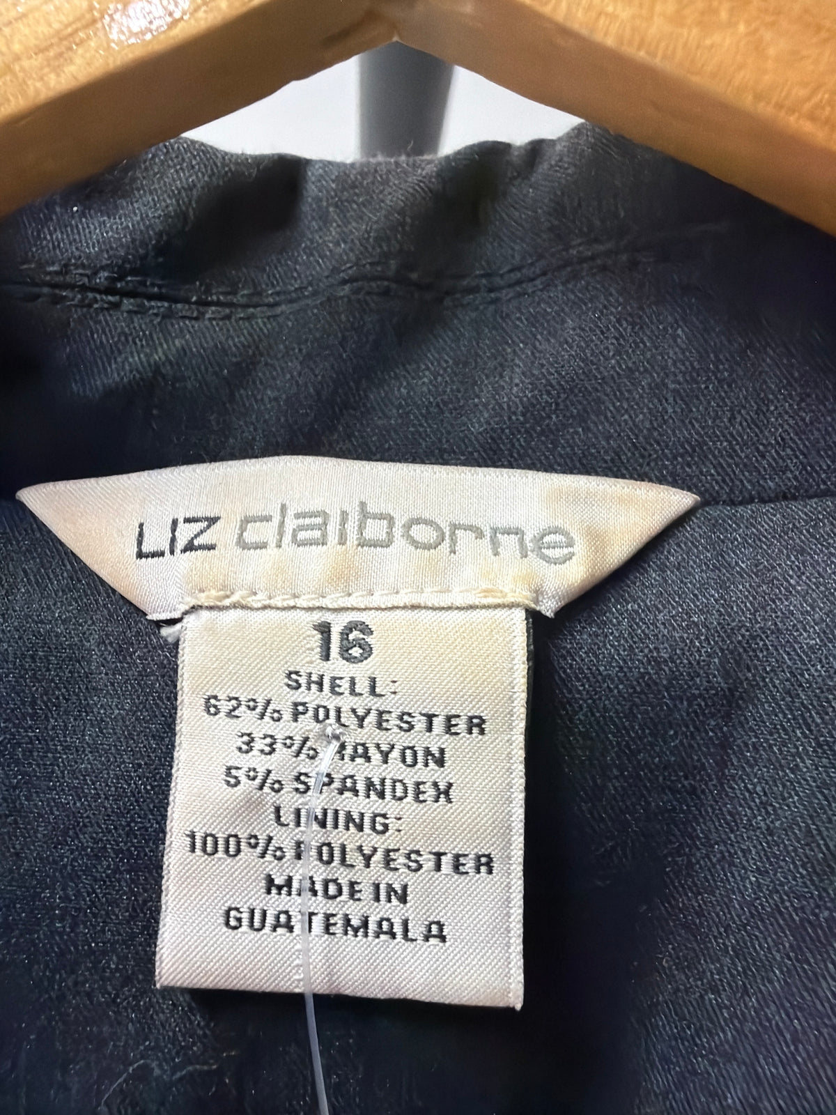 Liz Claiborne Charcoal Gray Blazer - Size 16