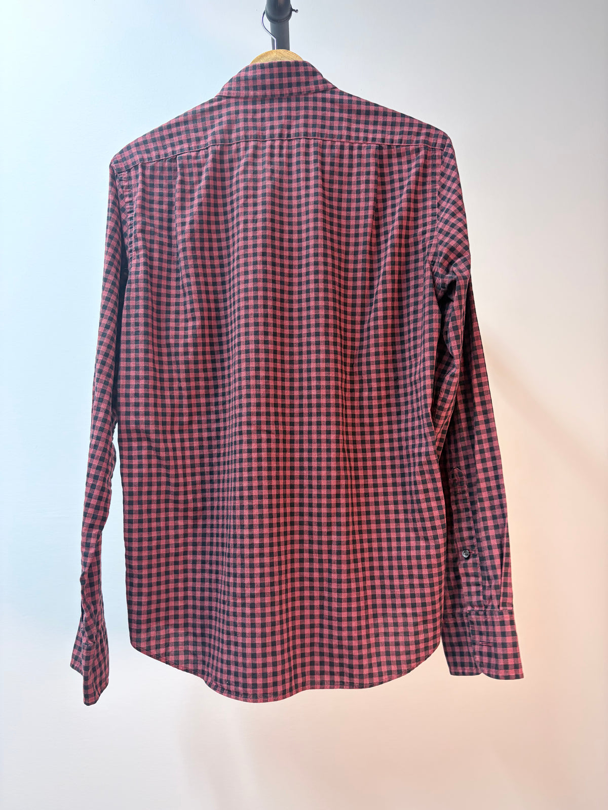 J.Crew Red & Black Gingham Slim Long-Sleeve Shirt