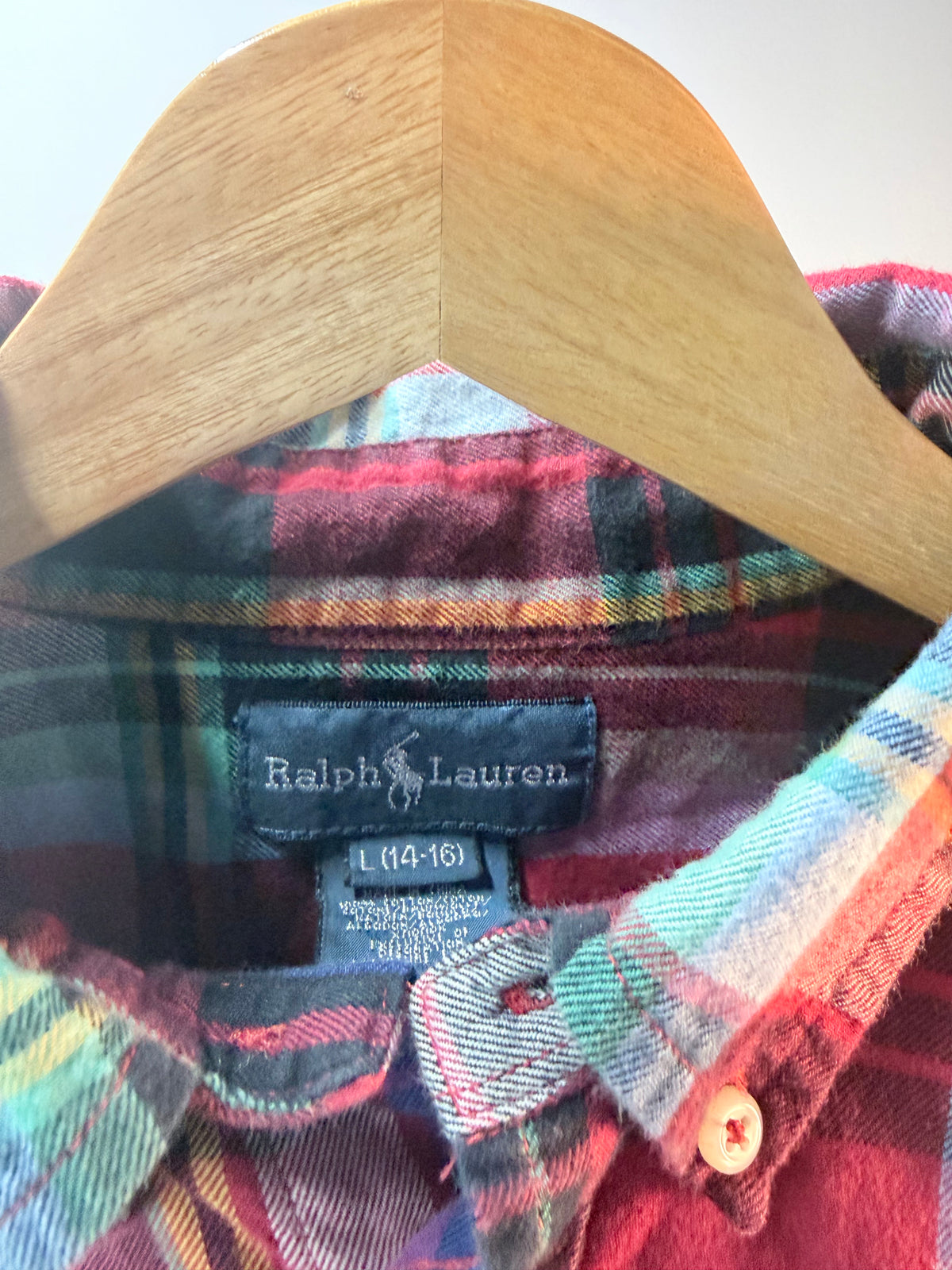 Ralph Lauren Multicolor Plaid Long-Sleeve Button-Down