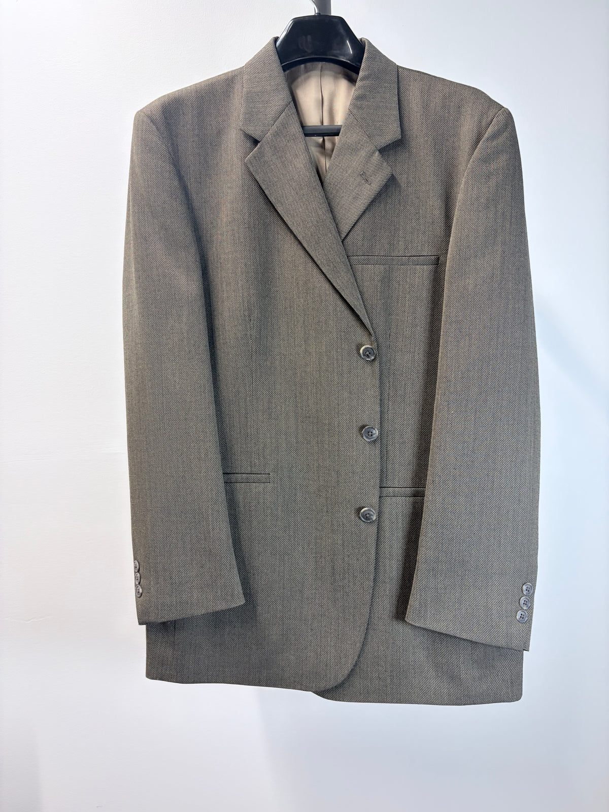 J. Ferrar Custom Fit Gray Suit Jacket Blazer - Men’s