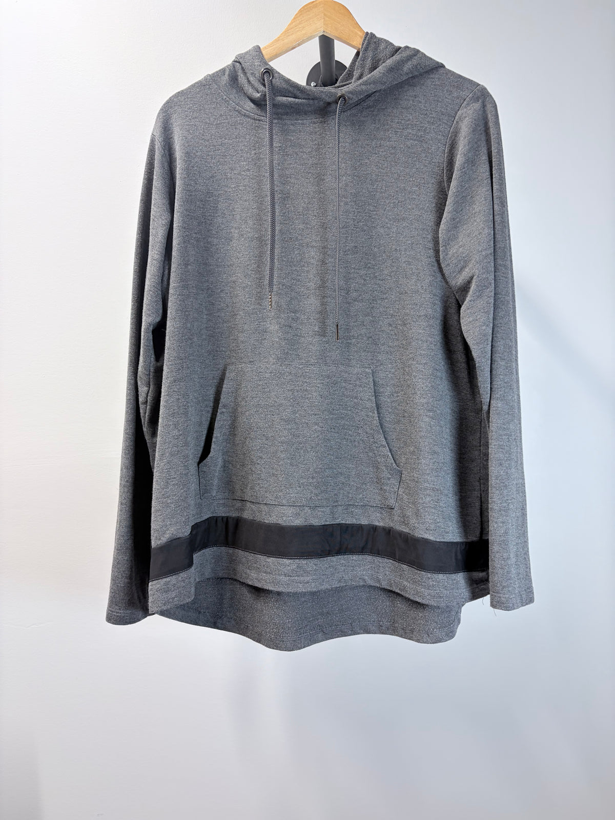 Adrienne Vittadini Sport Gray Hooded Pullover - Women’s 2X