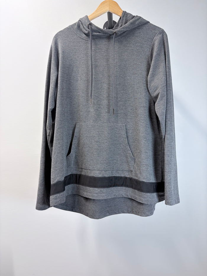 Adrienne Vittadini Sport Gray Hooded Pullover - Women’s 2X