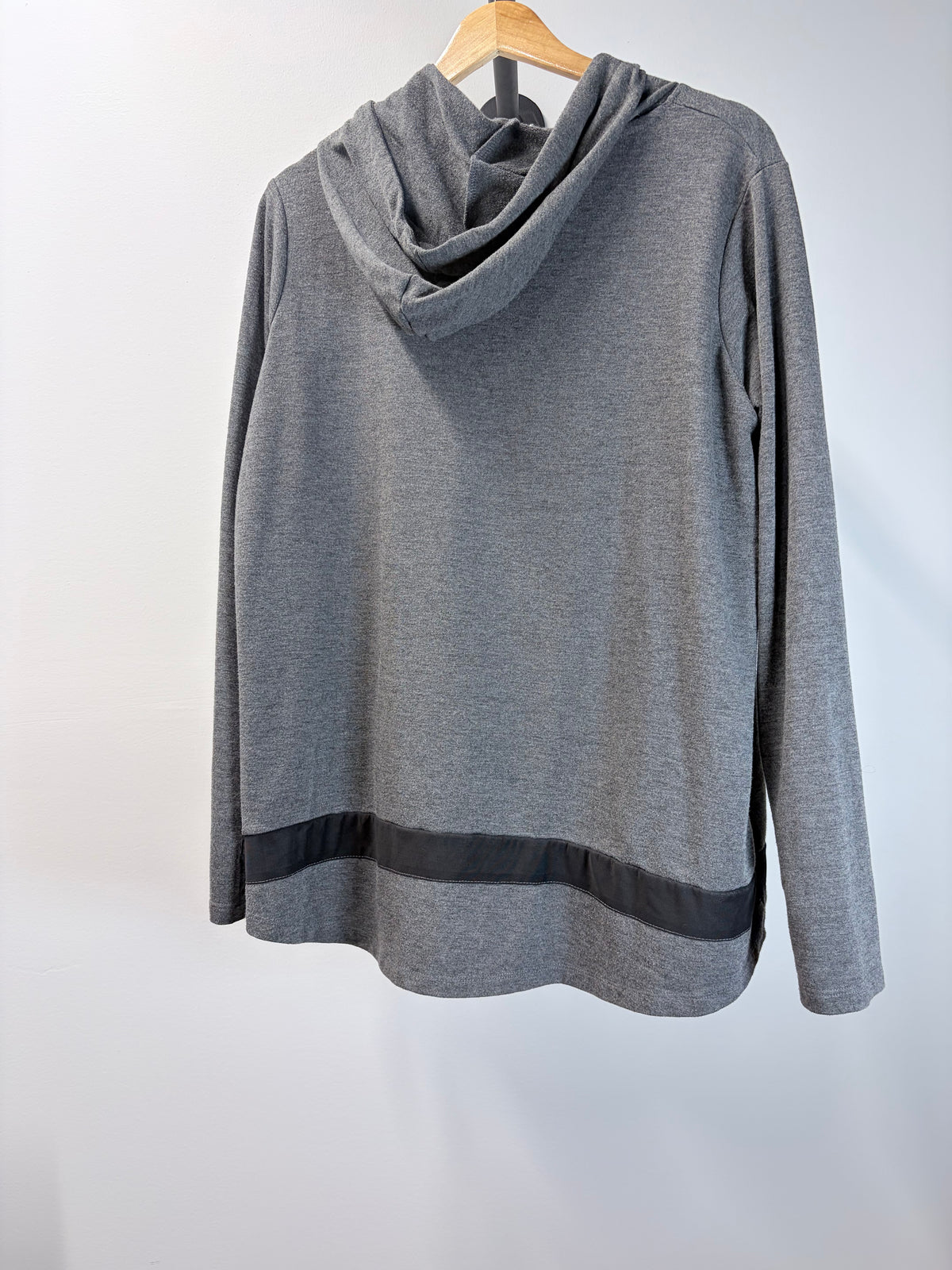 Adrienne Vittadini Sport Gray Hooded Pullover - Women’s 2X