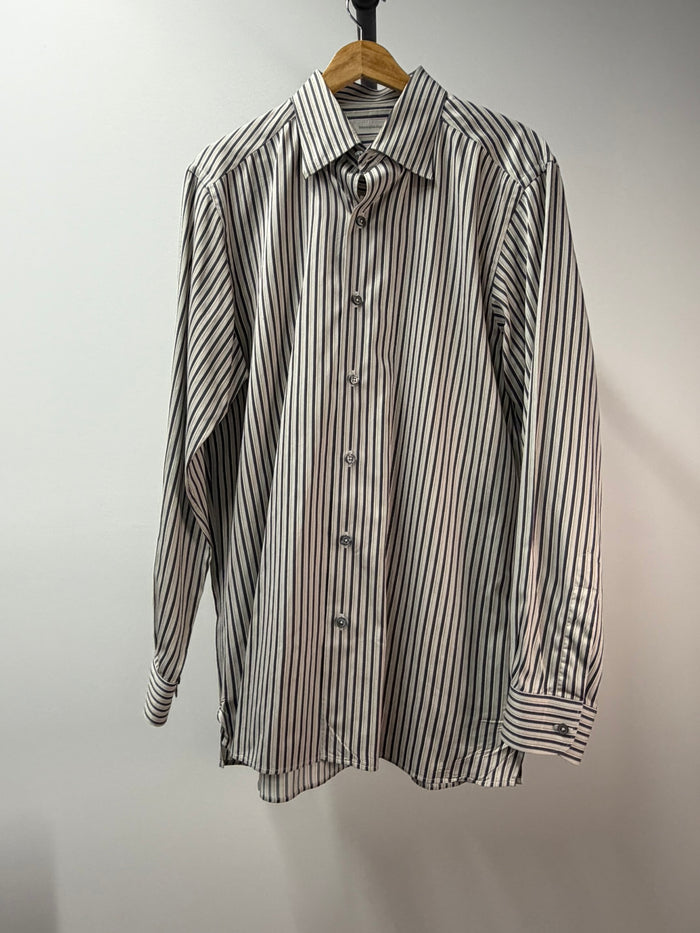 Ermenegildo Zegna Striped Long Sleeve Shirt - Men’s L