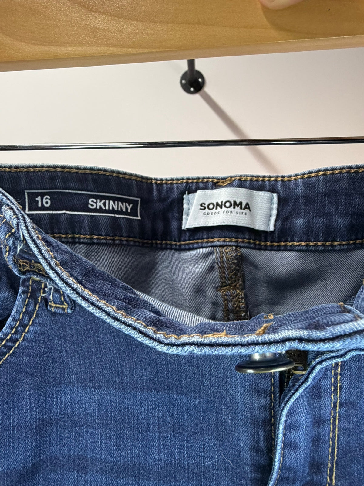 Sonoma Dark Wash Skinny Jeans - Women’s 16