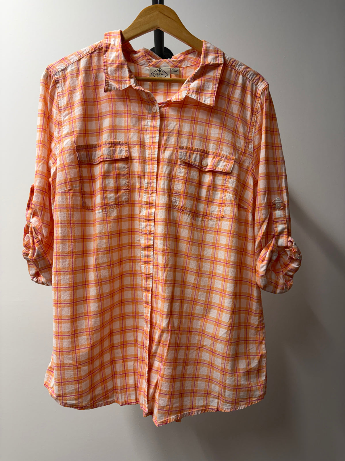 St. John’s Bay Plaid Button-Up Shirt - XL