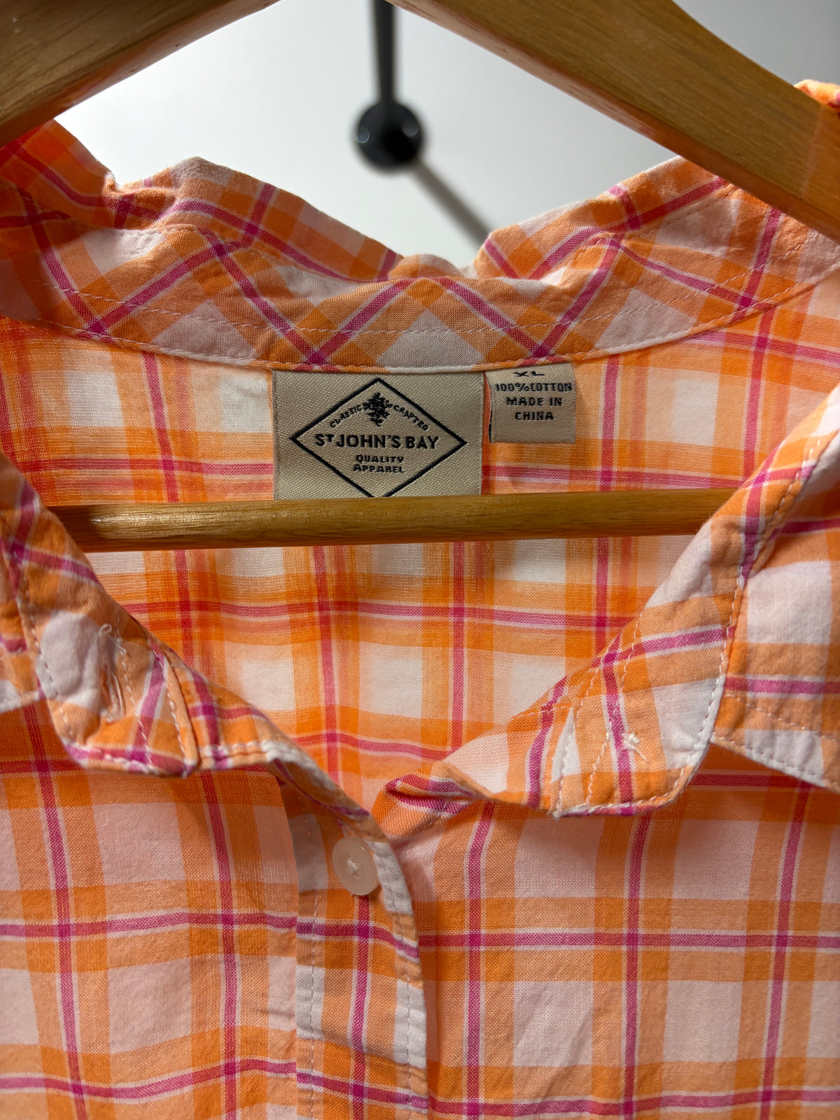 St. John’s Bay Plaid Button-Up Shirt - XL