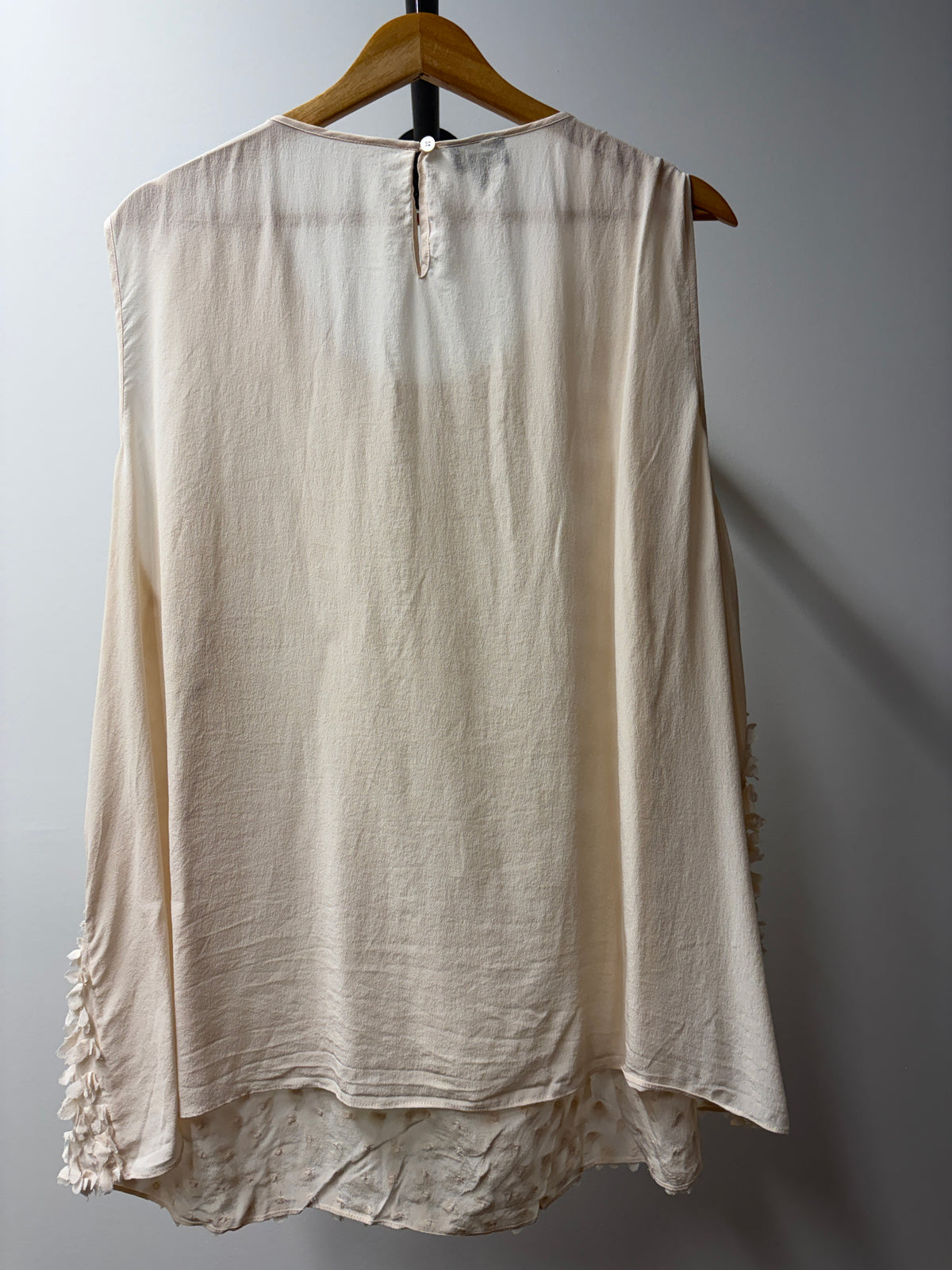 Talbots Ivory Blush Lace Front Sleeveless Top 22W