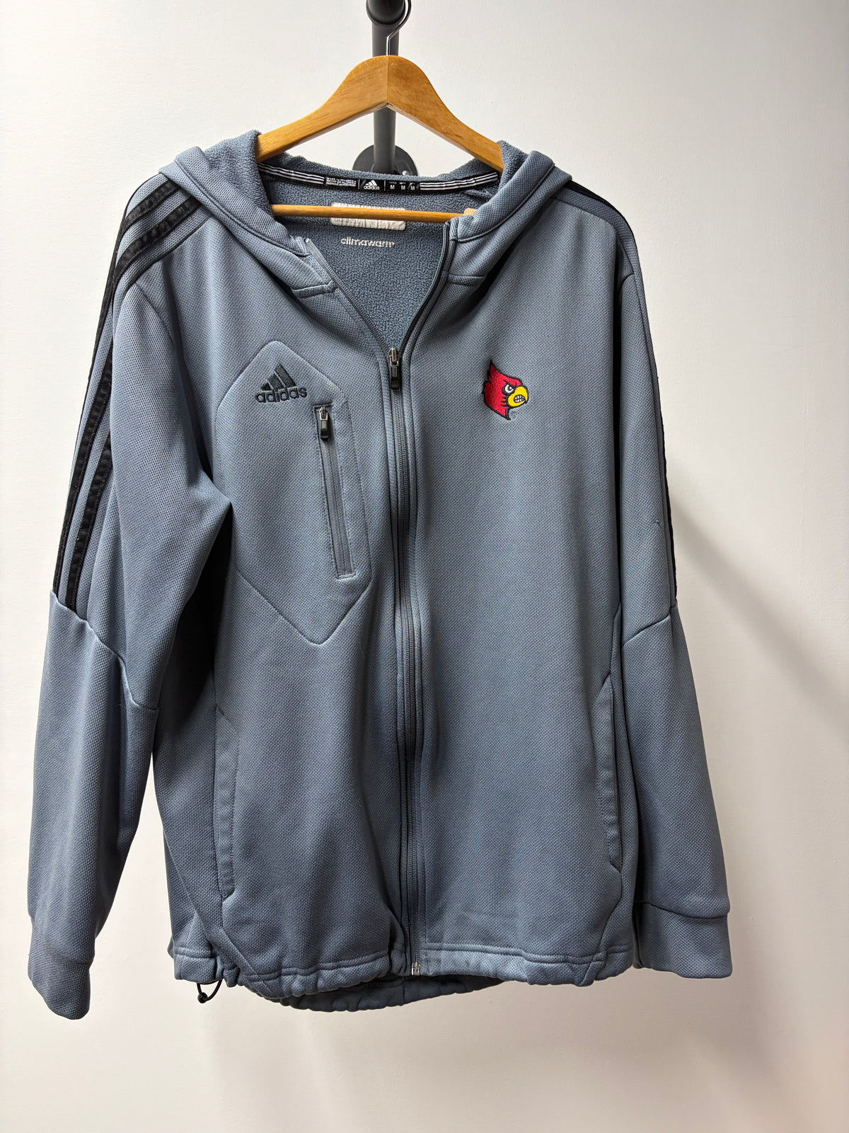 Adidas Climawarm Gray Athletic Top - Size M