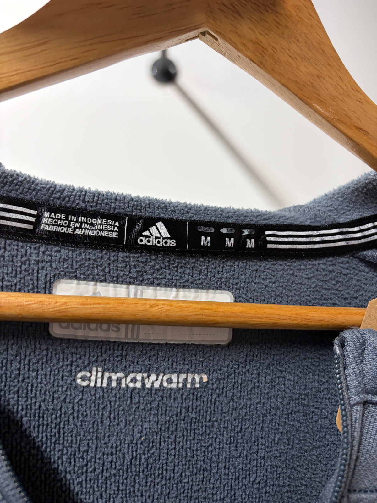 Adidas Climawarm Gray Athletic Top - Size M