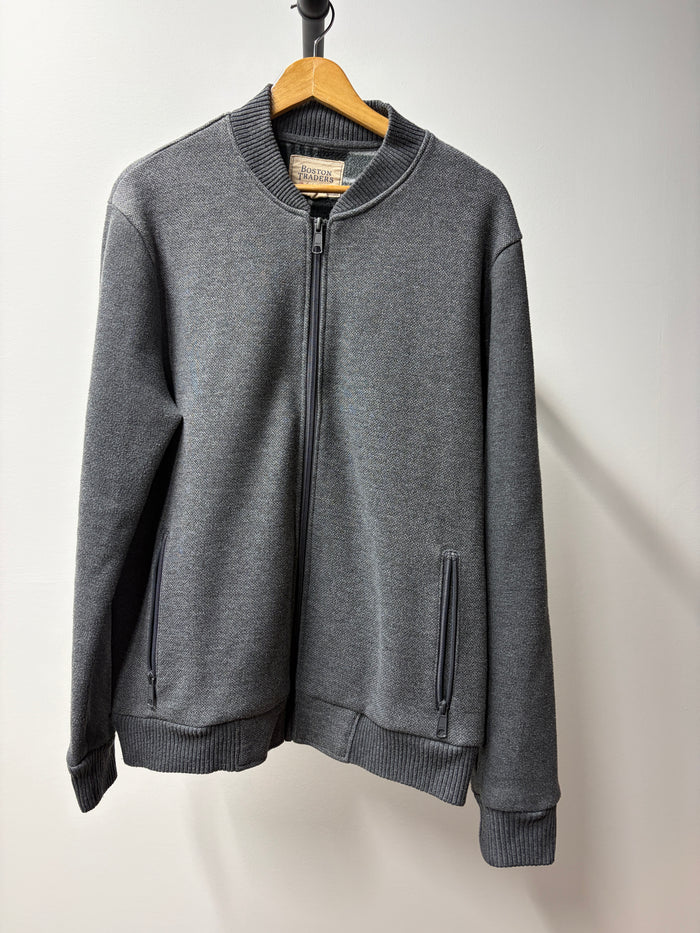 Boston Traders Gray Full-Zip Jacket - Size M