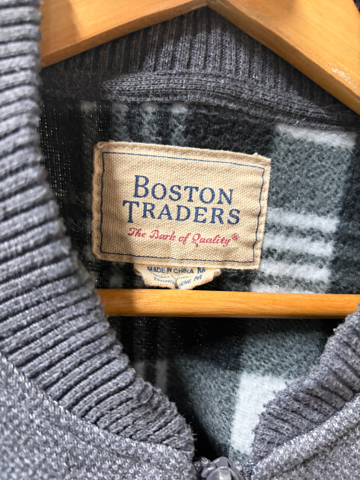 Boston Traders Gray Full-Zip Jacket - Size M