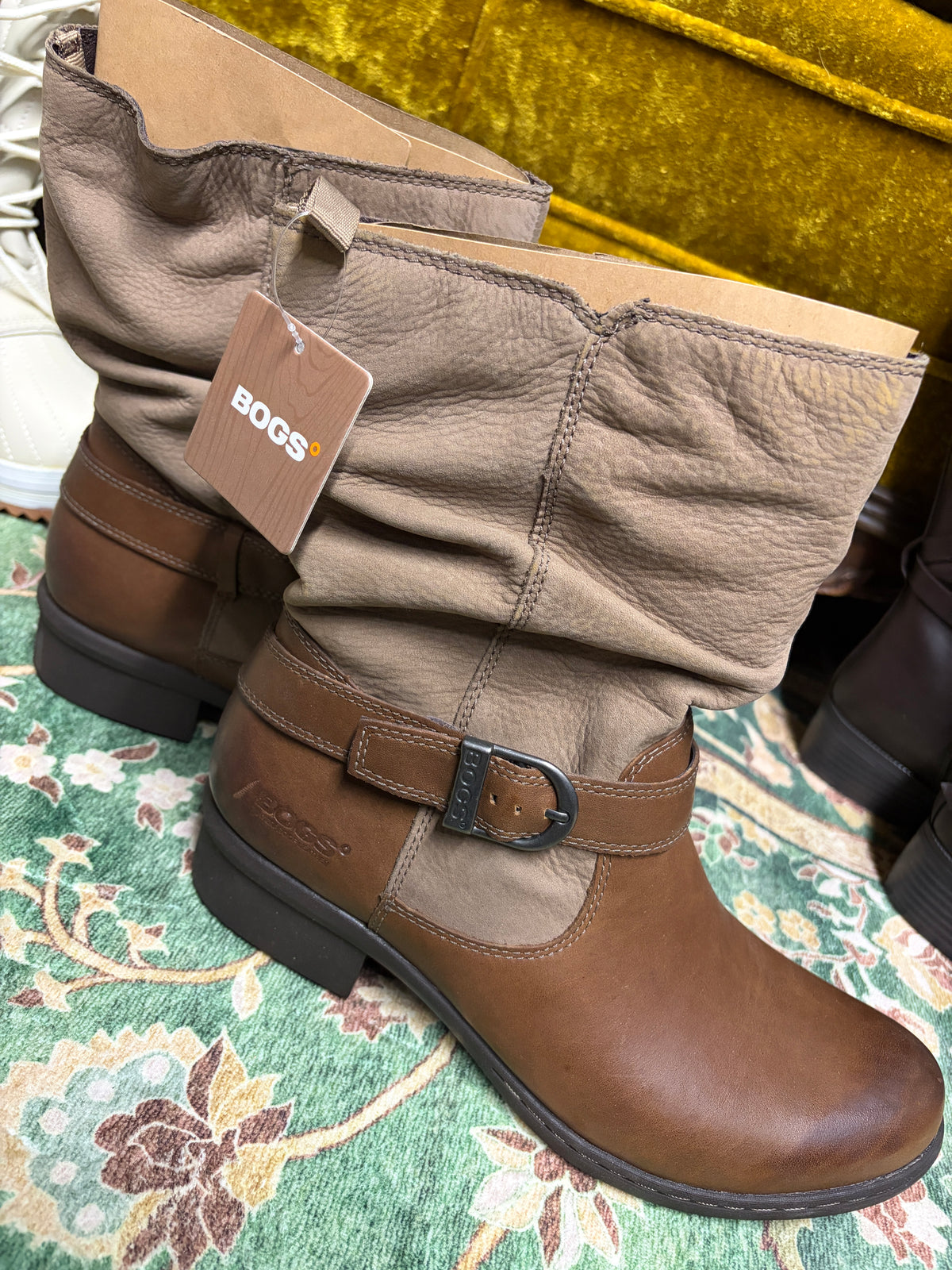 BOGS Carly Mid Waterproof Leather Boots | Women’s 9.5