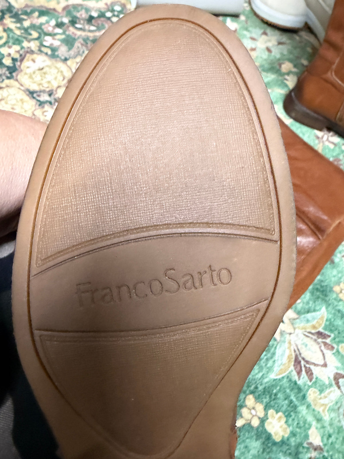 Franco Sarto Haleen Cognac Wide-Calf Tall Boots | Women’s 9.5M